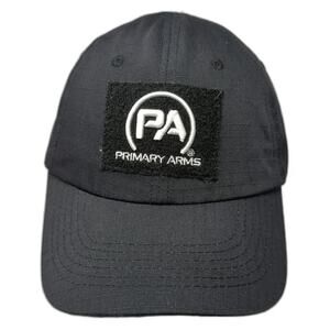 Primary Arms Baseball Cap Black One Size Ripstop Patch Strapback Tactical Hat